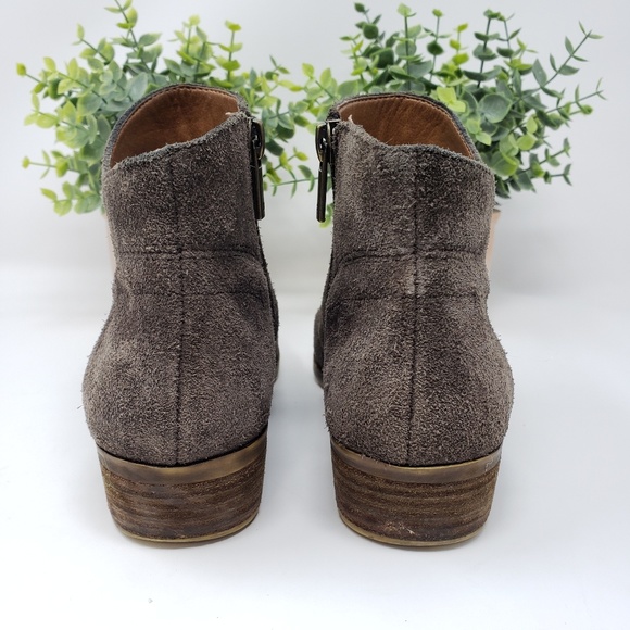 Lucky Brand Dark Brown Booties Size 6 - Picture 4 of 8